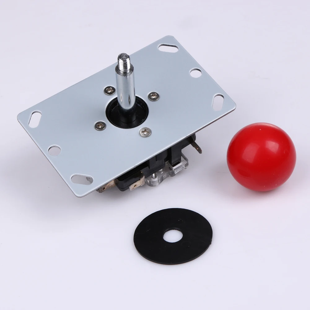 Red 8 Way Arcade Game Joystick Ball Joy Stick Red Ball Replacement w ABS Alloy ith Strong Steel Shaft Game Joysticks