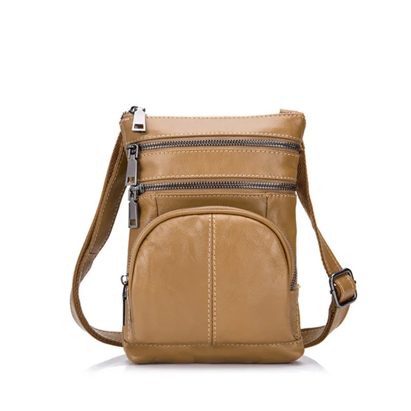

Unique Design Genuine Leather Men Messenger Bags Small Casual Natural Cowskin Shoulder Crossbody Bag