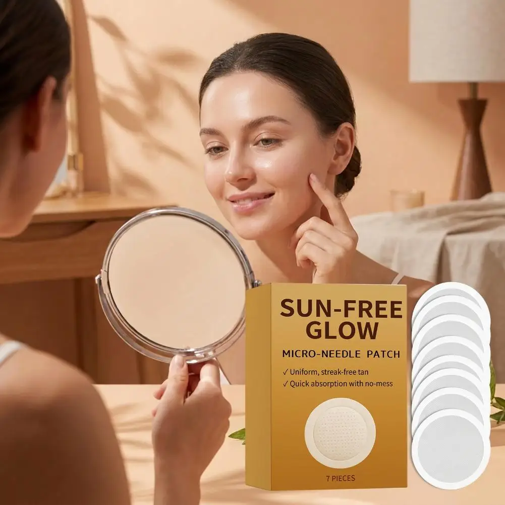 Sun Free Glow Micro Needle Patch Flexible Paste Design Fit Multiple Part Realize Integrated Even Full Body Darkening_voghion.com