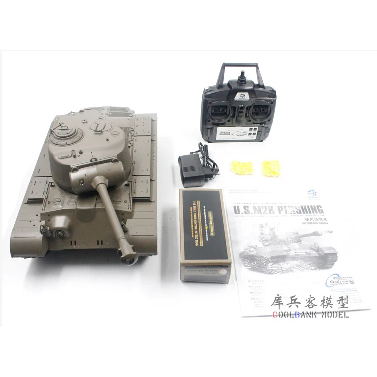 1:16 Henglong 3838-1 American M26 Pershing Heavy Tank RC Model  Metal Tank Simulation Model Remote Control Athletic Toys 6