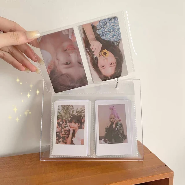 Átlátszó Fotóalbum Photocard Binder 64 Zsebek Holder Instax Album Desk Calendar Kpop Polaroid - Image 2