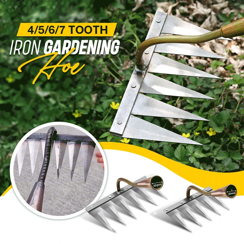 

Hoe Weeding Rake Farm Tool Weeding and Turning The Ground Loose Soil Nail Rake Tool Harrow Agricultural Cultivator Garden Tools