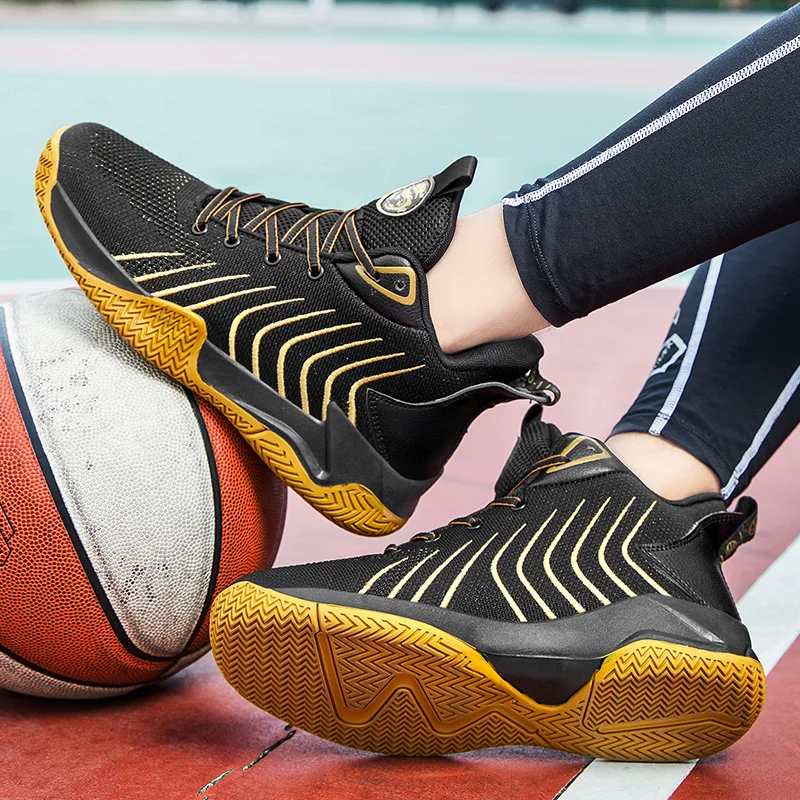 

Sports shoes professional men's basketball shoes basketball sneakers non-slip high top couple breathable men's basketball shoes