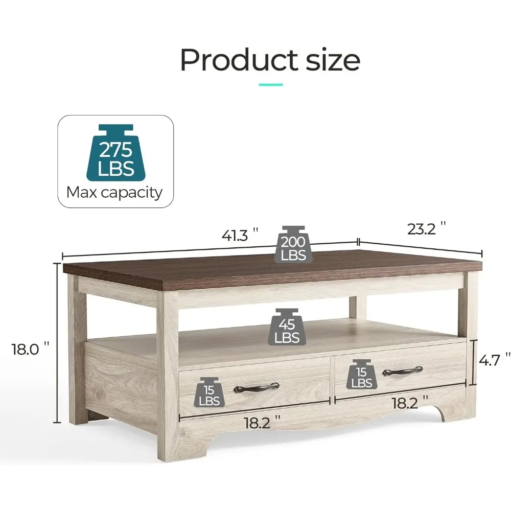 Farmhouse Coffee Table Set 2