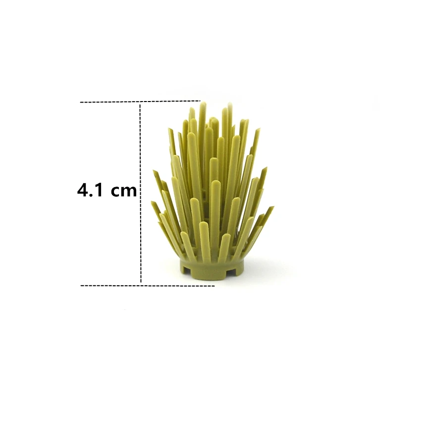 Building Blocks City Bush Trees Green Grass Pine Prickly Plants Coconut Tree Educational Assemble