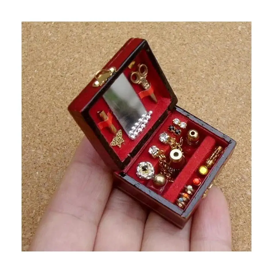 1 Pcs Mini Organizer Display Travel Jewelry Zipper Case Boxes Earrings Necklace Ring Portable Jewelry Box Vintage Storage