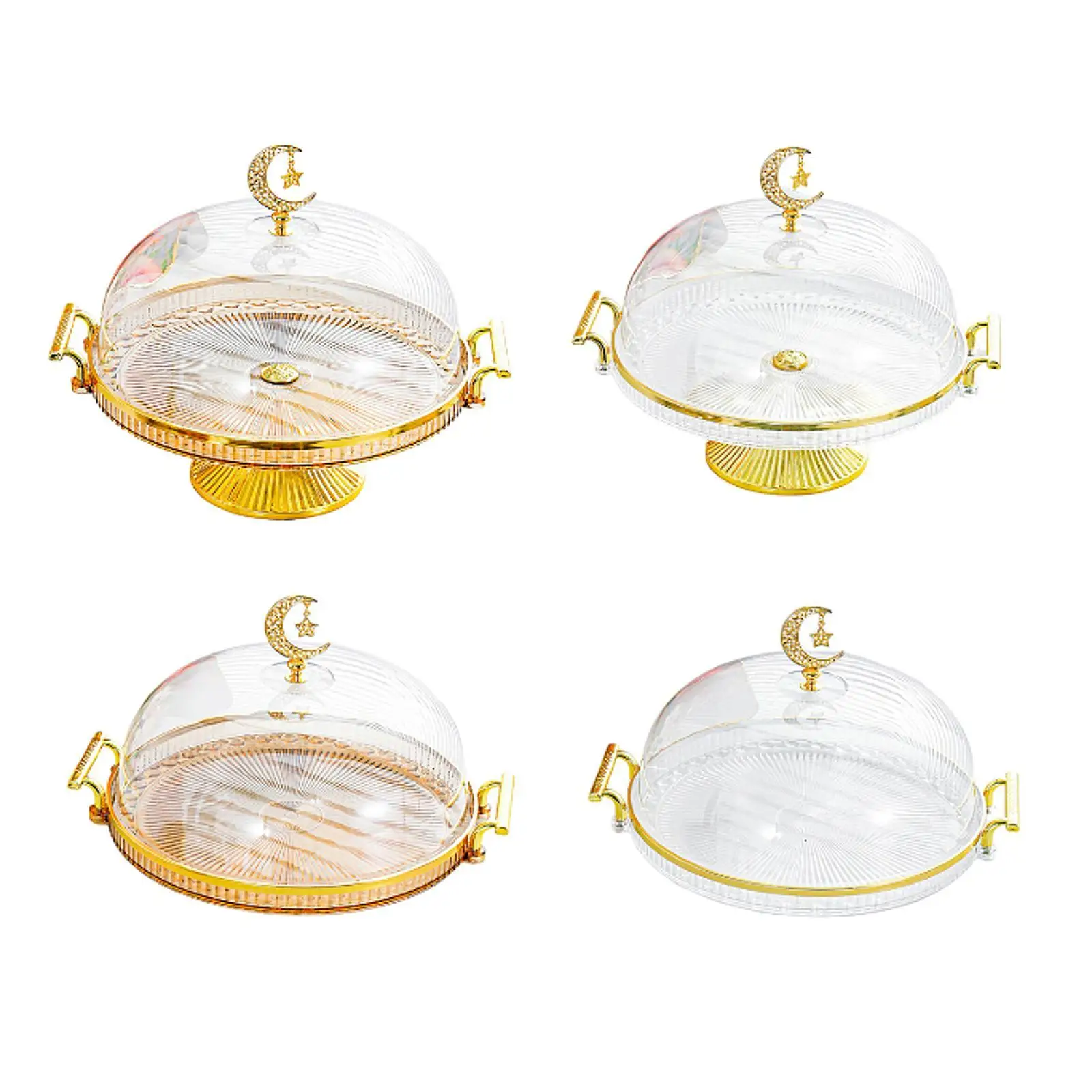 Cake stand Cake stand Decorative Kitchen platter Tabletop serveware Desert serving plate for Candy dessert snacks Cupcake Cheesecake