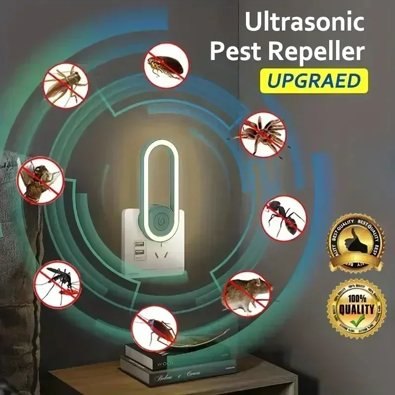 Induction Ultrasonic Mosquito Repellent Nightlight Home Indoor Mosquito Repellent Insect Explosion Lamp