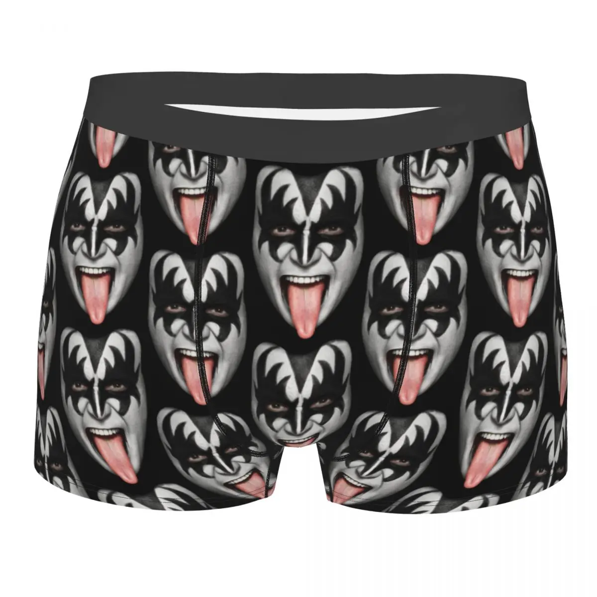 

Gene Simmons The Demon Kiss Band Boxer Shorts For Homme Sexy 3D Print Underwear Panties Briefs Breathable Underpants