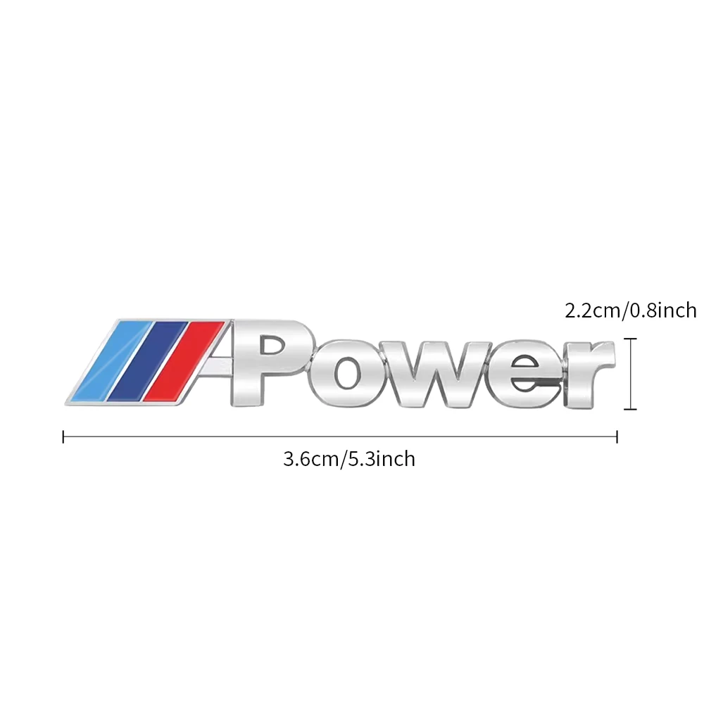 3D 금속 자동차 전면 그릴 배지, 바디 트렁크 장식 엠블럼, 자동차 개조 액세서리, M BMW E90 E92 E93 F20 F21 F30 F31 F32