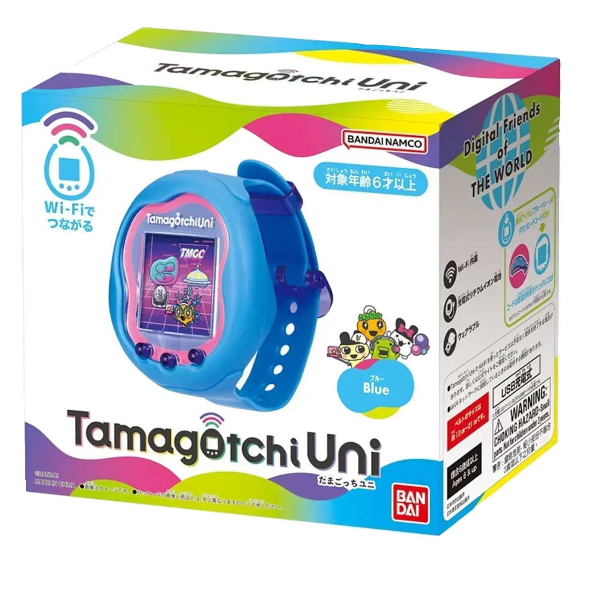 Tamagotchi Uni Blue Wi-Fi機能付き Amazon | バンダイ(BANDAI) Tamagotchi Uni Blue 対象年齢 6才