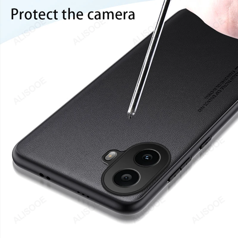 Luxury Fiber Texture PU-Leather Shockproof Phone Case Cover