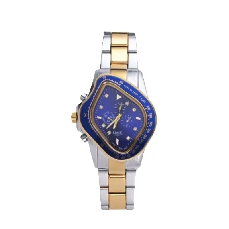 Twisted Clock Watch, Western Empress Dowager's Irregular Waterproof Quartz Watch, Men's and Women's Accessories