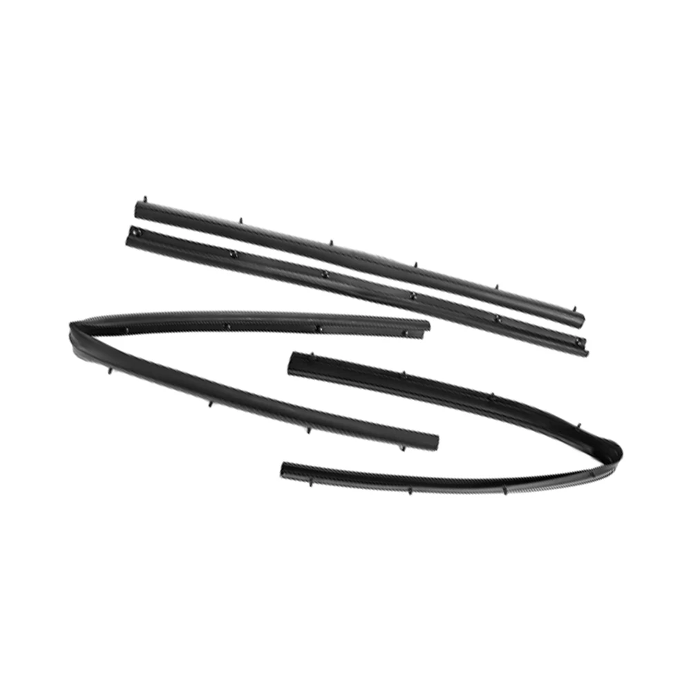 4Pcs Car Weatherstrip Window Moulding Trim Seal Belt For Ford F250 F350 F450 F550 Super Duty 1999-2016 For Excursion 2000-2005 3