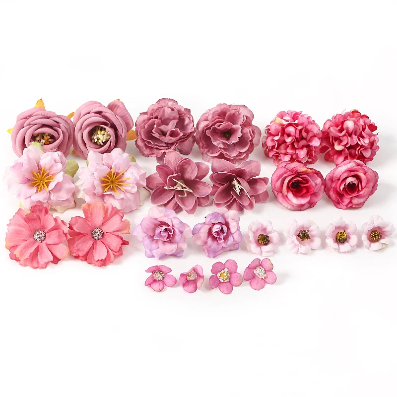 Rose künstliche Blumen Gänseblümchen gefälschte Blumen Hochzeits dekoration liefert Wohnkultur DIY Braut Handwerk Kranz Geschenk Girlande Zubehör – Detail 11
