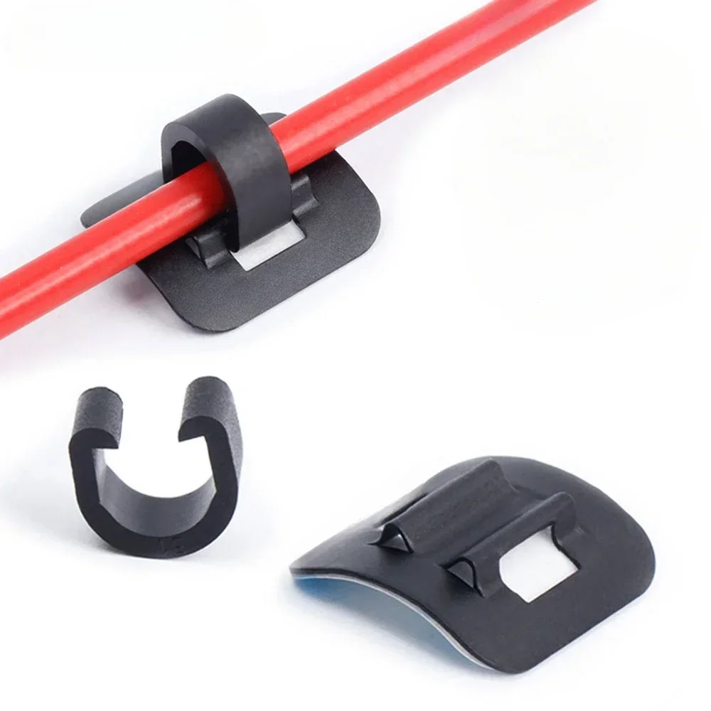 5/10Pcs Stick-on Cable Guide Bicycle Tube Clip Aluminum Bike Oil Tube Clamp Adapter  Bike Acessories  Road Bike Parts