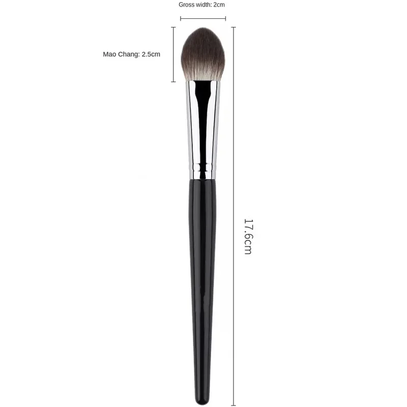 1/2Pcs Peach Heart Blusher Brush Powder Blush Cream Liquid Blush Makeup Brushes Flat Small Precise Blush Brush Makeup Tools 6