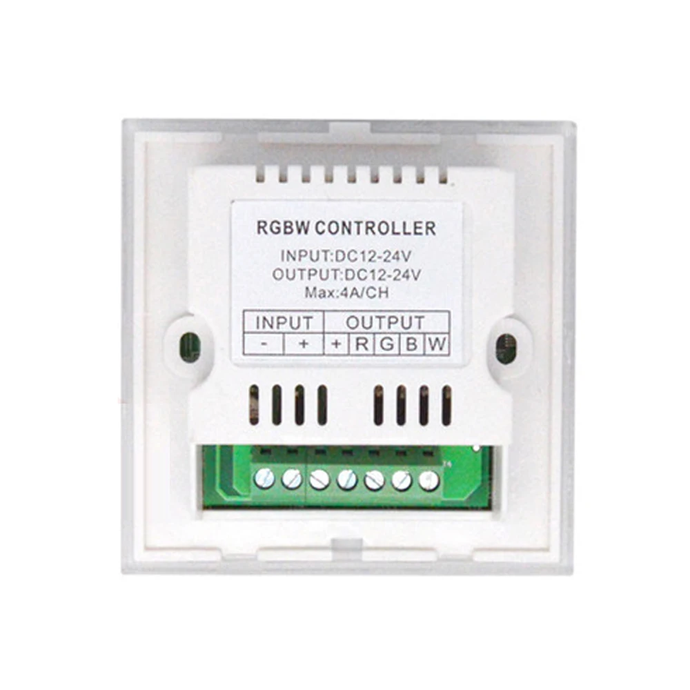 Description Picture 3 of item12V 24V Touch Panel LED Dimmer RGBW LED Controller Touch Panel LED Dimmer 16A Controller For SMD 5050 3528 RGBW Strip Light