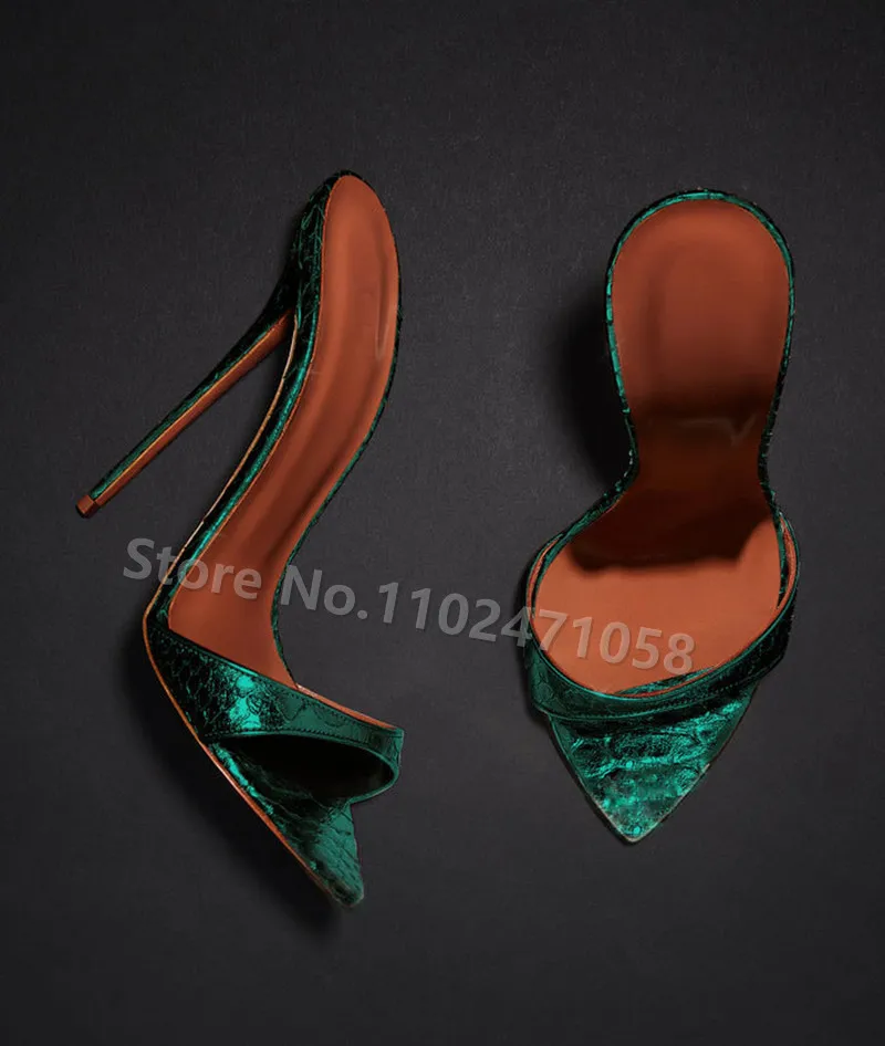 

Sexy Pointed Toe Thin Heels Women Slingback Pumps Summer Ladies Party Shallow Shoes Fashion Catwalk Hight Heel Slip-On Slippers