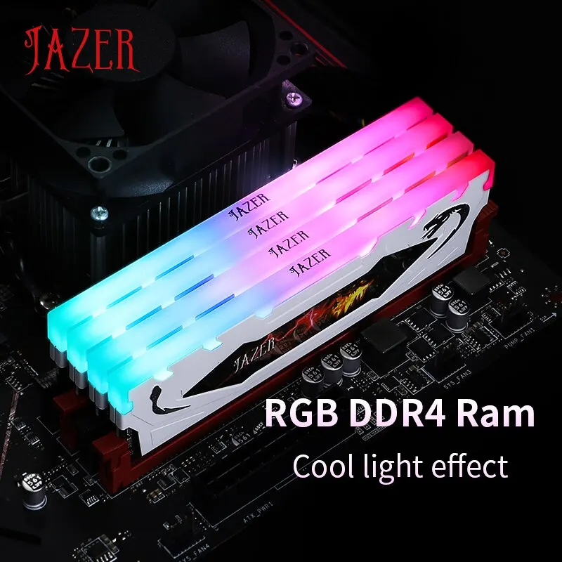 JAZER RGB Memoria Ram DDR4 16GB 8GBx2 32G 16GBx2 3200MHz de doble canal ...