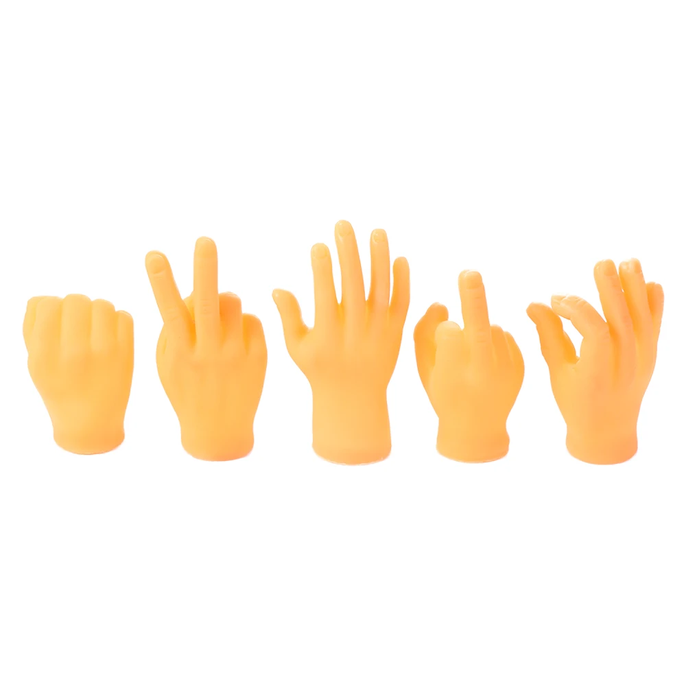 Set of Rubber Finger Hands for Finger Hands Mini Puppets Small Hand Model  Toys