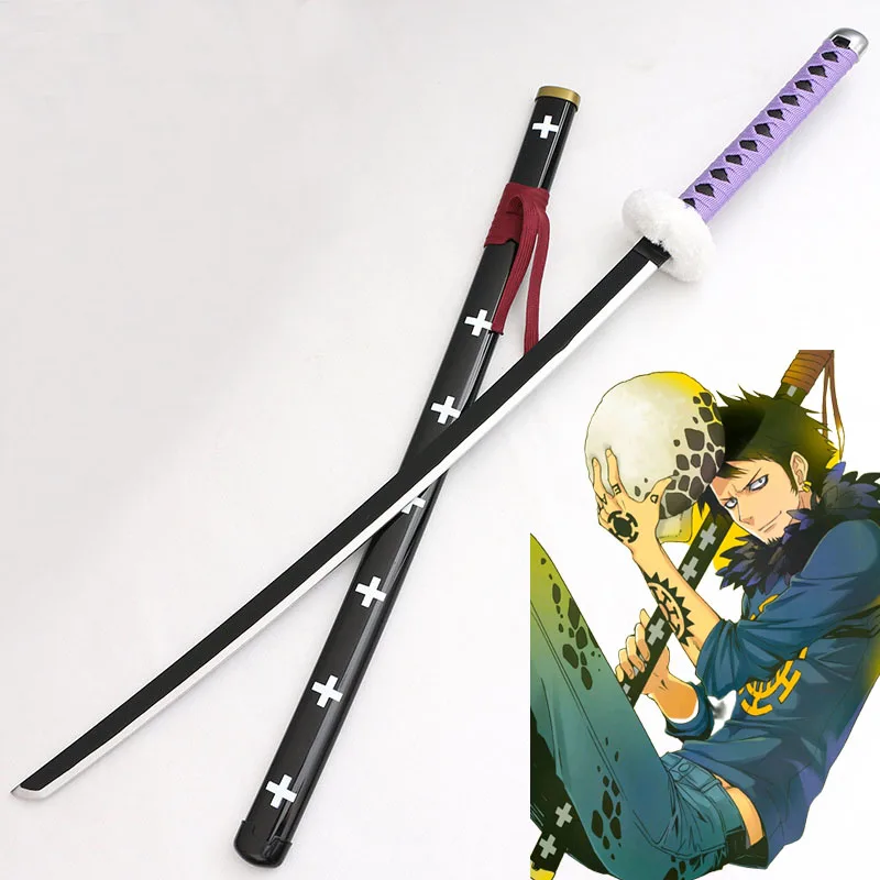 Cosplay Anime Trafalgar Law Bamboo Assemblato Spada Katana Gioco Di Ruolo Trafalgar D Water Law Modello Di Arma 104Cm