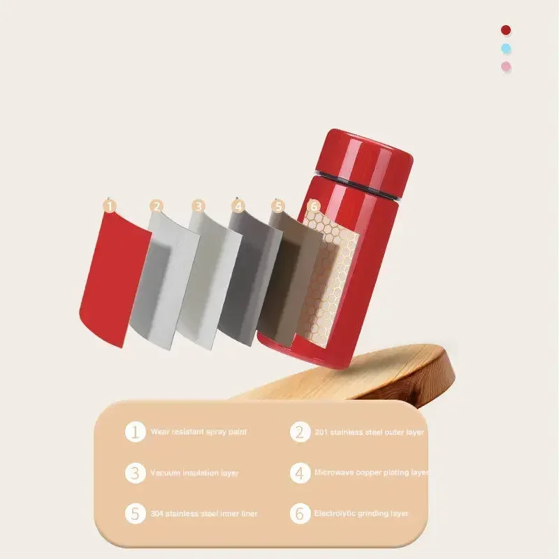 Portable 160ml Mini Pocket Cup Stainless Steel Milk Tumbler Coffee with Lid Creative Gift Cup Water Bottle Solid Color Mug