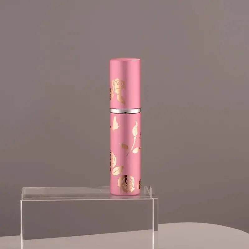 Elegant 10ml Refillable Glass Perfume Bottle with Metal Atomizer