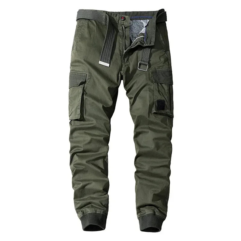 

New Men's Cargo Pants Casual Multi-pocket Military Tactical Pant Cotton Running Long Trousers Male Spring Autumn Outdoor Trouser
