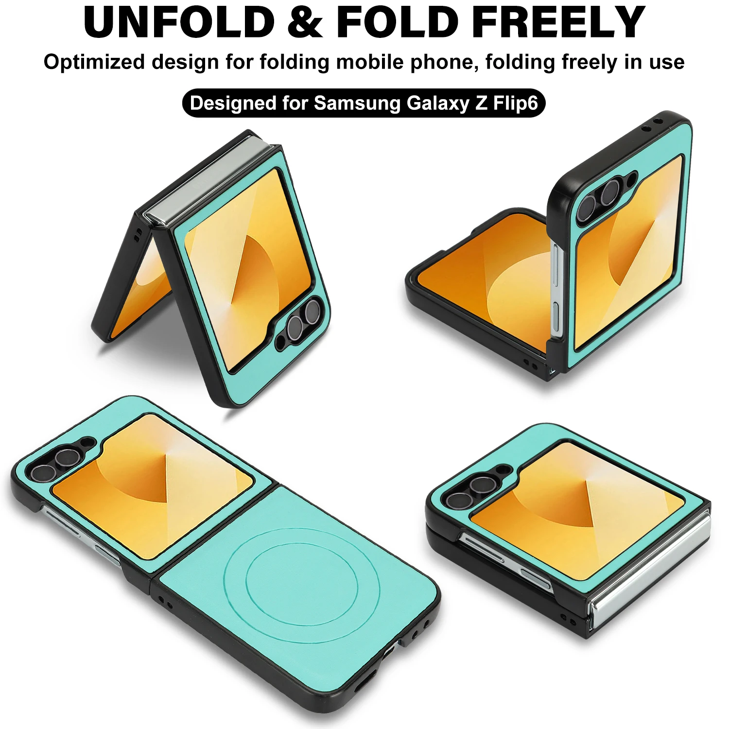 Magnetic PU Leather Ultra-Thin Shockproof Phone Case
