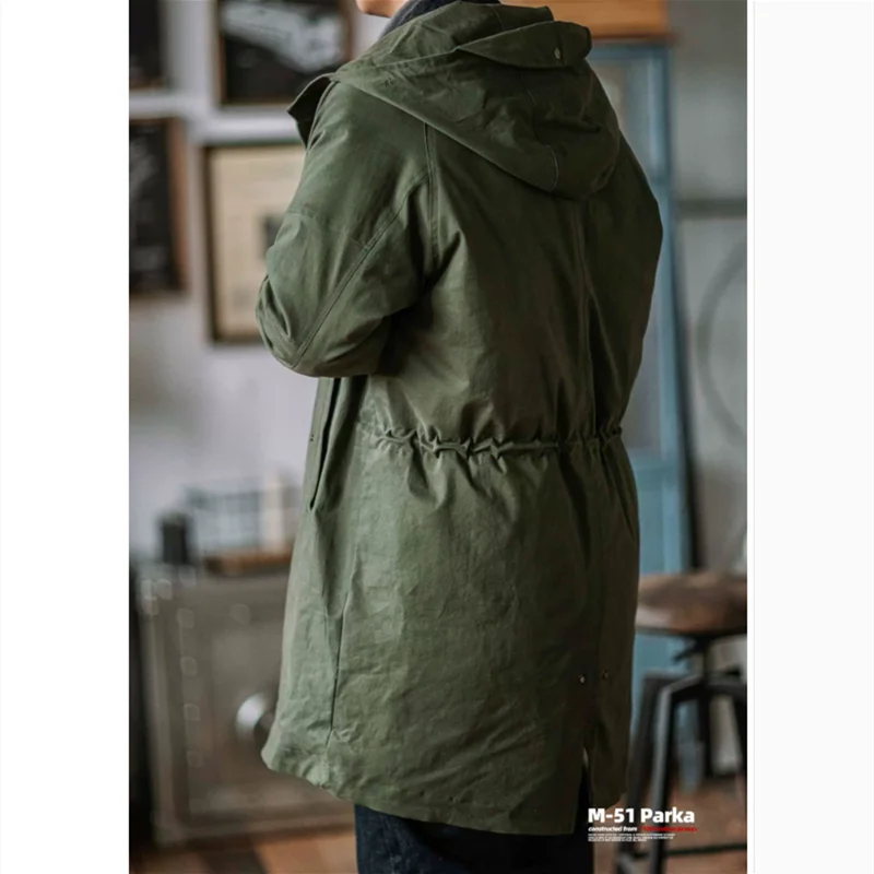 EEL HOME COAT カーキ M M51 Army Coat Military Green Fishtail Windbreaker Thickened