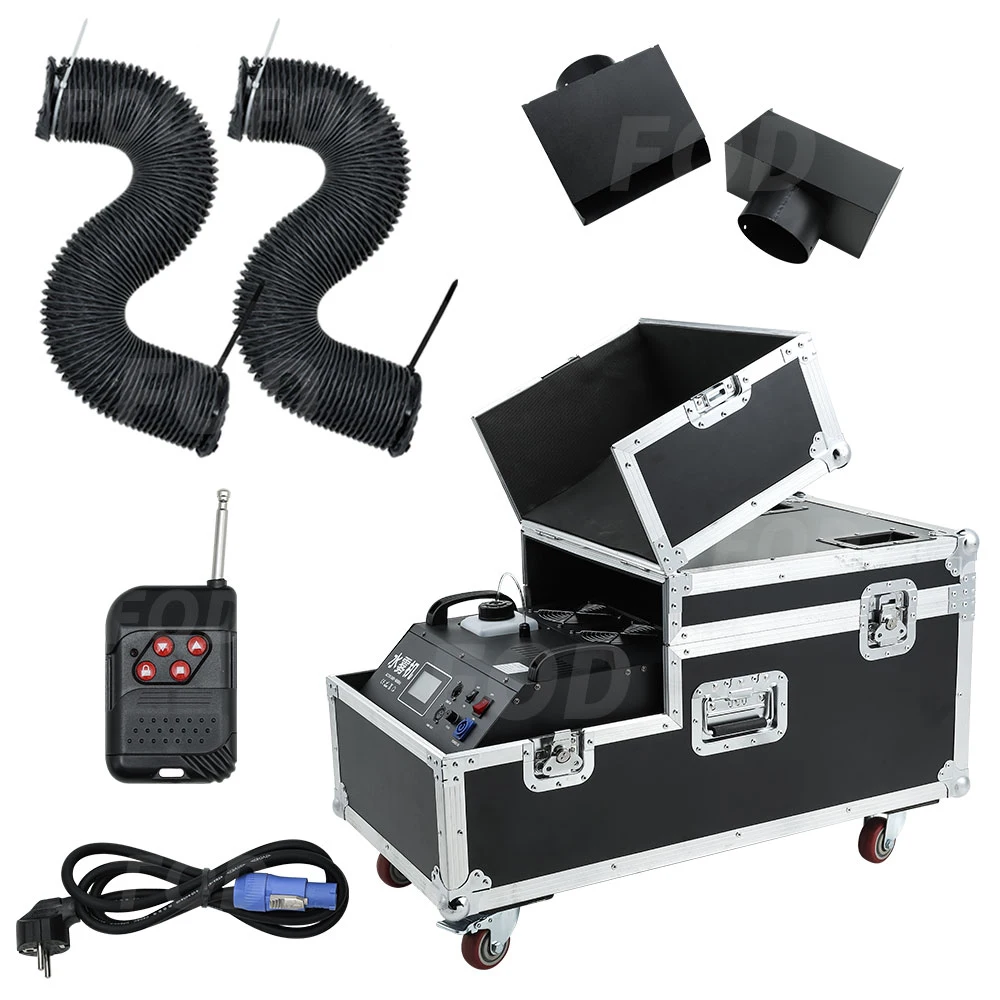 5000W Water Mist Low Fog Machine DMX512 Special Effects Mist Spraying Machine With Flight Case For Dj Disco Home Party Nightclub 3