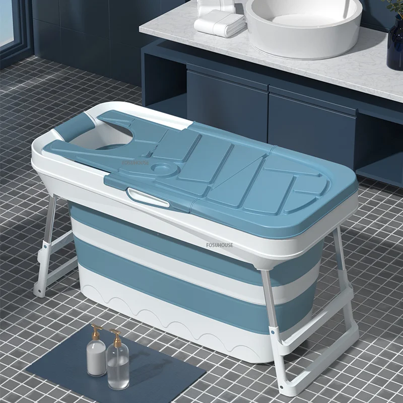 Vasca da bagno per uso domestico vasca da bagno portatile per adulti  secchio da bagno alto piccolo appartamento vasca da bagno vasca da bagno  pieghevole di lusso leggera - AliExpress