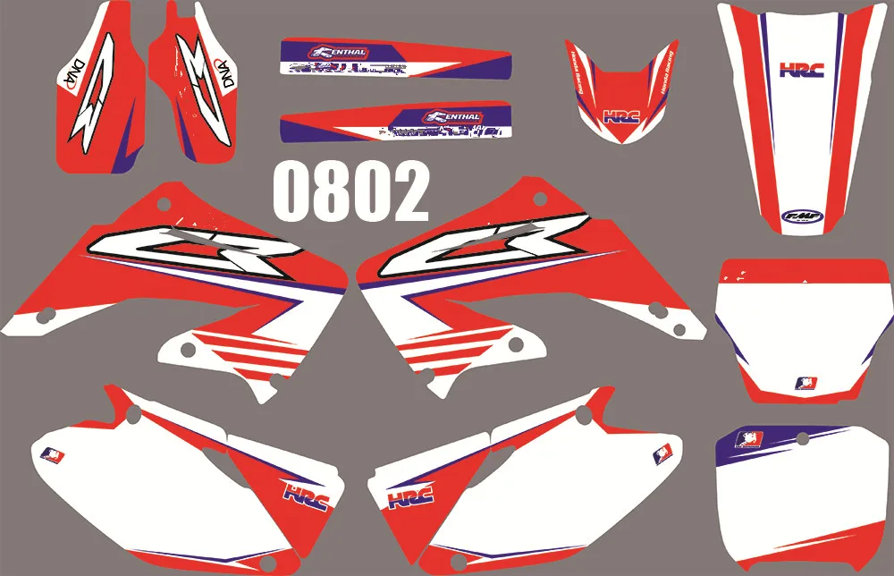 

Наклейки для мотоциклов HONDA CR125 CR250 2002 2003 2004 2005-2012