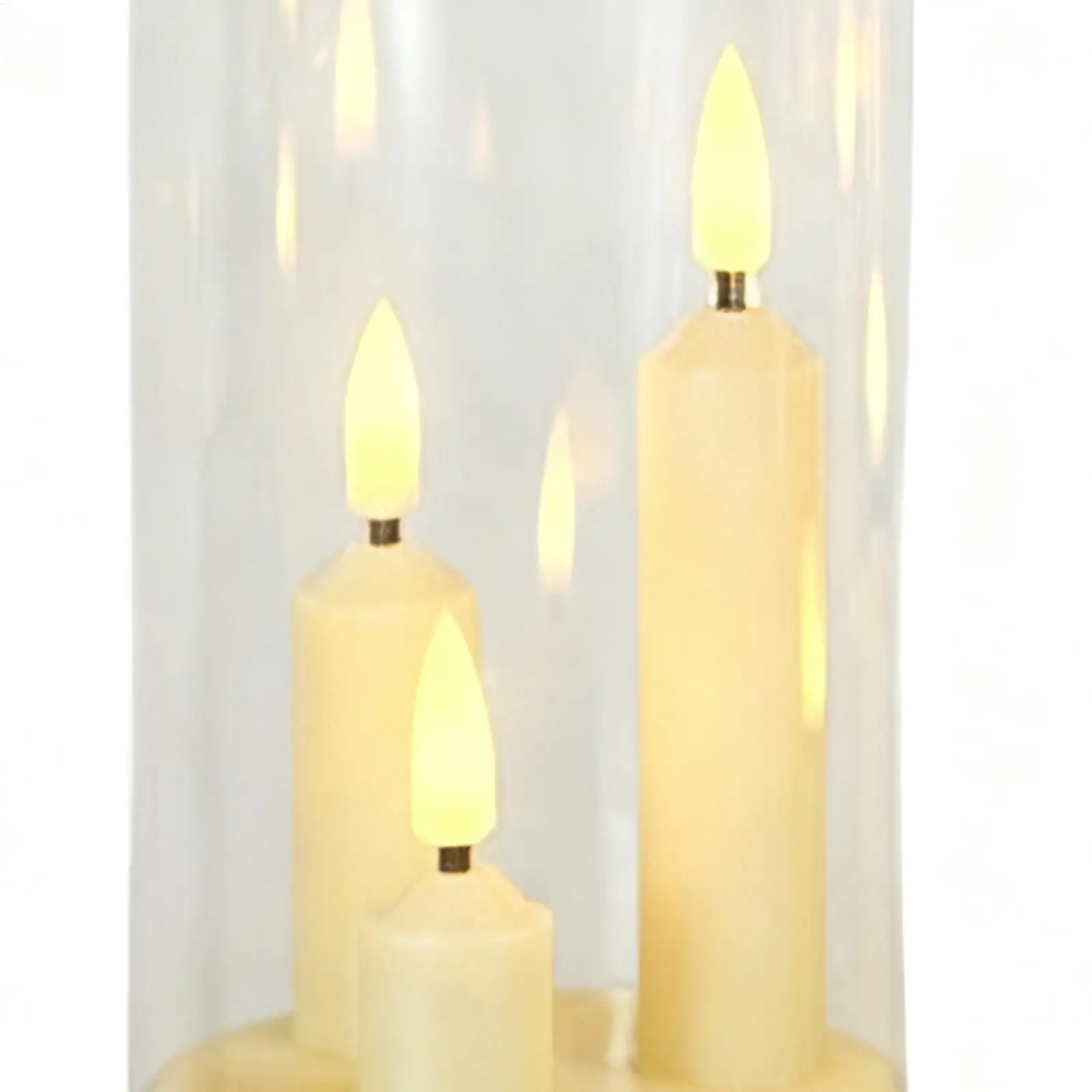 Flameless Candles With Remote Battery Operated Pillar Ambient Lighting LED Flickering Candles Decorative Lights For Desk Mantel