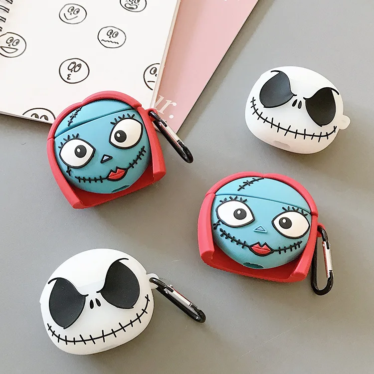 For Airpods Pro Case,Creative Skull For Airpods 3 Case 2021,Soft Silicone Earphone Cover For Airpods 1/2 Case