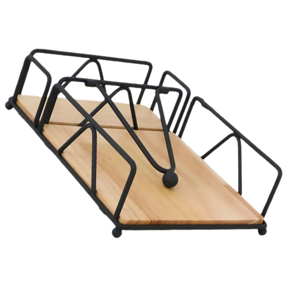 

Flat Paper Napkin Holder Weighted Arm Rustic Iron Napkin Holder Farmhouse Table Napkin Dispenser Container Kitchen