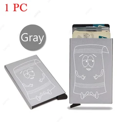 Customized RFID Smart Credit Card Holder - Slim Minimalist Wallet (Gray)