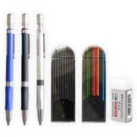 Mechanical Pencil 2mm 2B Automatic Pencils Set Black Colors Lead Refills for Writing Drawing Art Sketch Student School Supplies 1