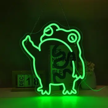 Frog LED Neon Sign – Green Wall Decor