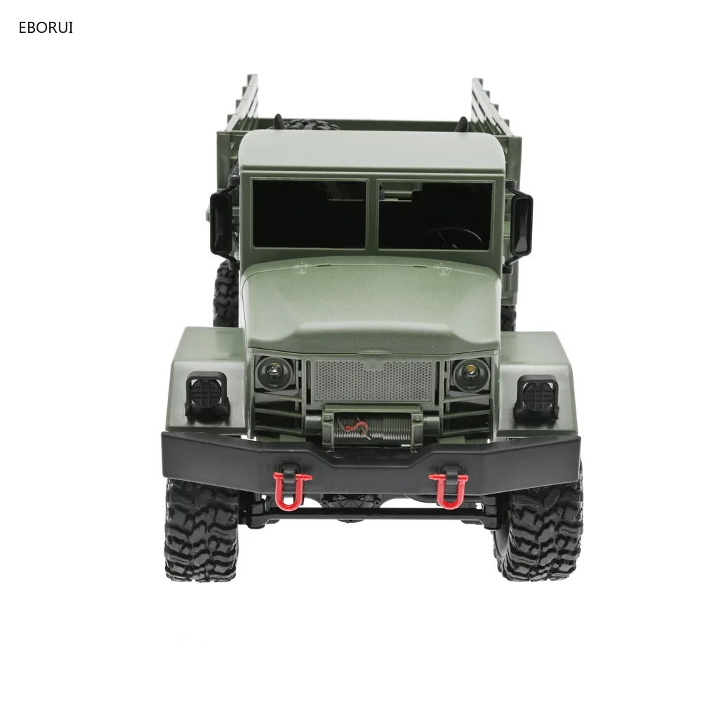 WPL B16 RC Military Transpotr Truck 1/16 2.4G Full Proportional 6WD Crawler Off Road RC Car With Light RTR Gift Toy for Kids 4