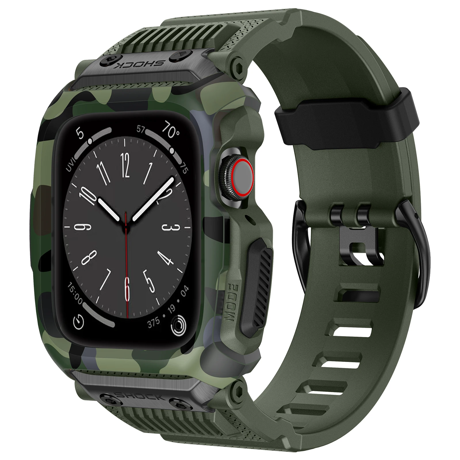 Integrated Strap and Protective Case for Smartwatch Accessories