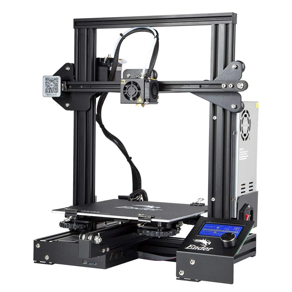 

3D принтер Ender 3, алюминиевый, с функцией возобновления печати, 220x220x250 мм