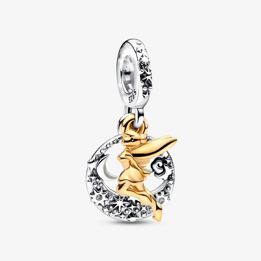 Disney Tinker Bell Celestial Night Ciondola Charm Fit Original Pandora Charm Bracciali Ciondolo Gioielli Berloque