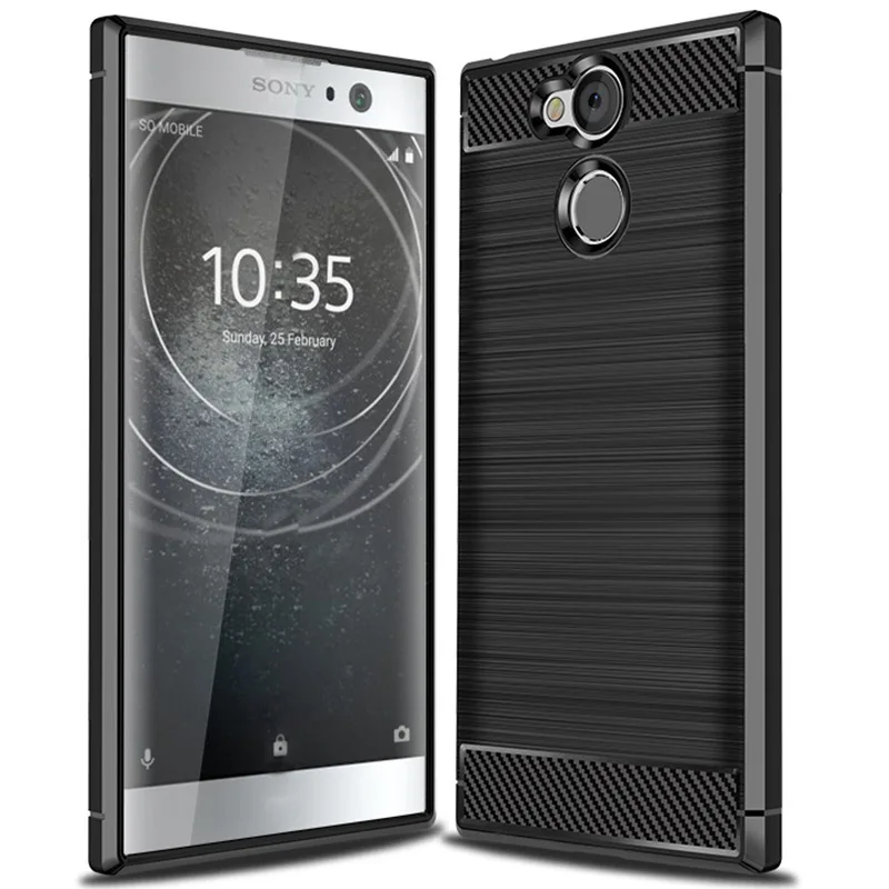 Luxurious Carbon Fiber Shockproof Silicone Phone Cover - Full Protective Soft Case