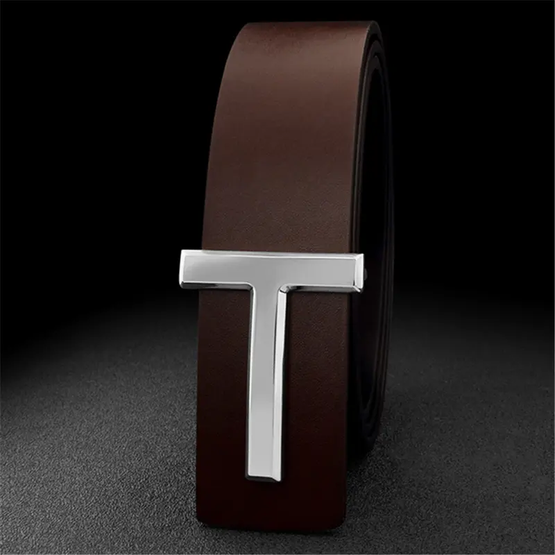 High Quality Business Men Belt Luxury Brand Designer famous Leather Belts for men Jeans Strap Male Metal Buckle work belt - Image 8