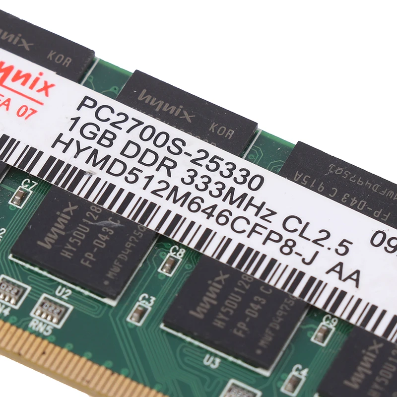 Ʈ Sodimm ޸𸮿 PC 2700  SO-DIMM, 1GB DDR1, 200  DDR333, 333Mhz