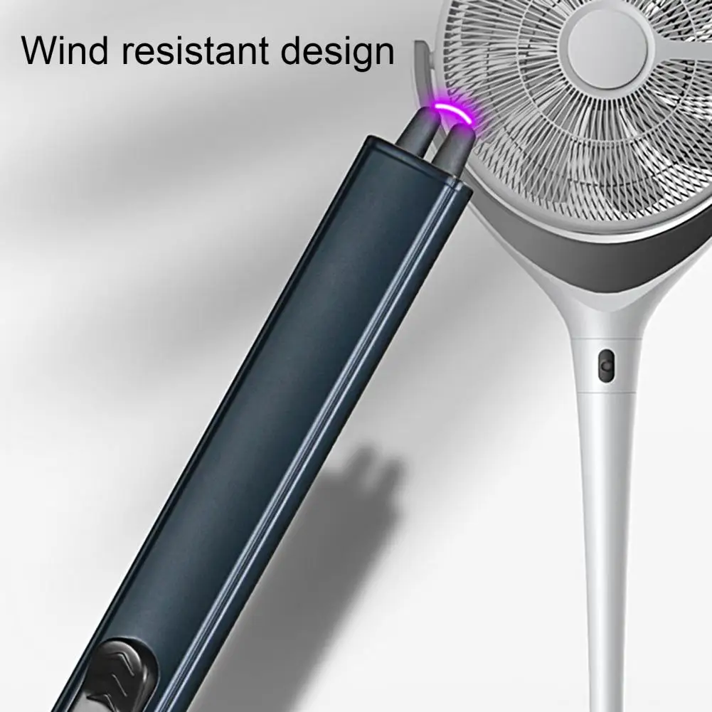 Gas Stove Igniter Pulse Igniter USB Charging Windproof No Flame Long Handle Camping Gas Stove BBQ Electric Igniter Outdoor Kitchen