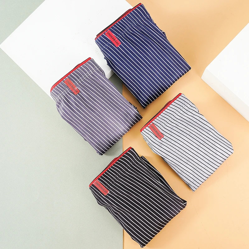 Men's Sexy Stripe Panties Underwear Sexy Knickers Shorts Fashion Under Wear Lingerie Underpants Boxers Briefs