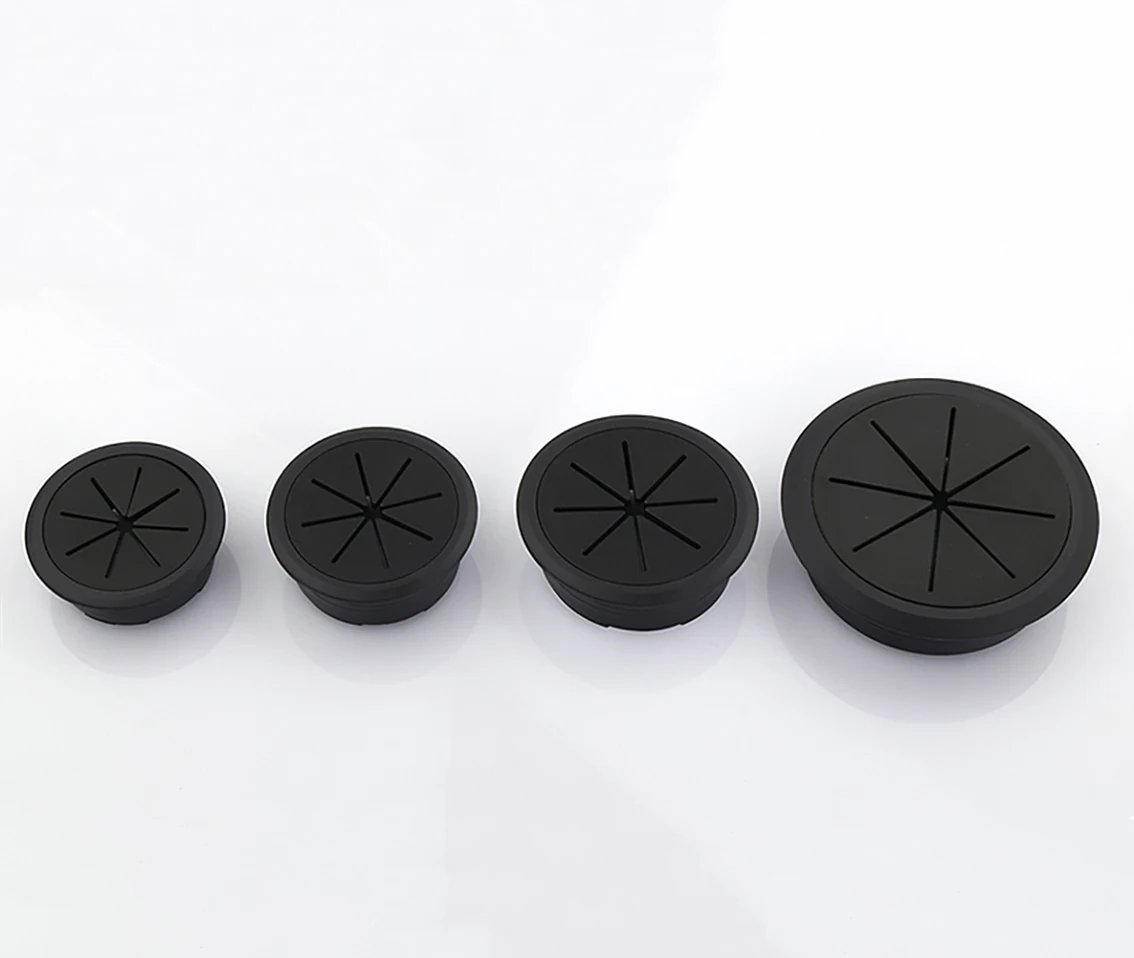 

10Pcs Desk Table ABS Plastic Cable Hole Cover 50mm/53mm PC Computer Desk Round Wire Tidy Grommet Hardware Accessories